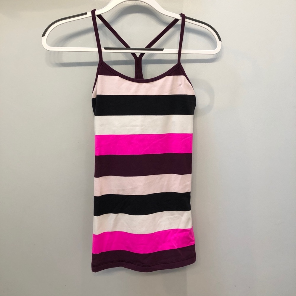 Lululemon striped tank top size 6